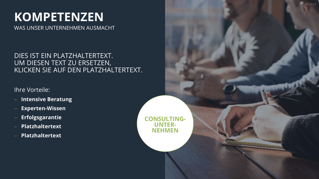 Vertriebspräsentation Consulting PowerPoint-Vorlage