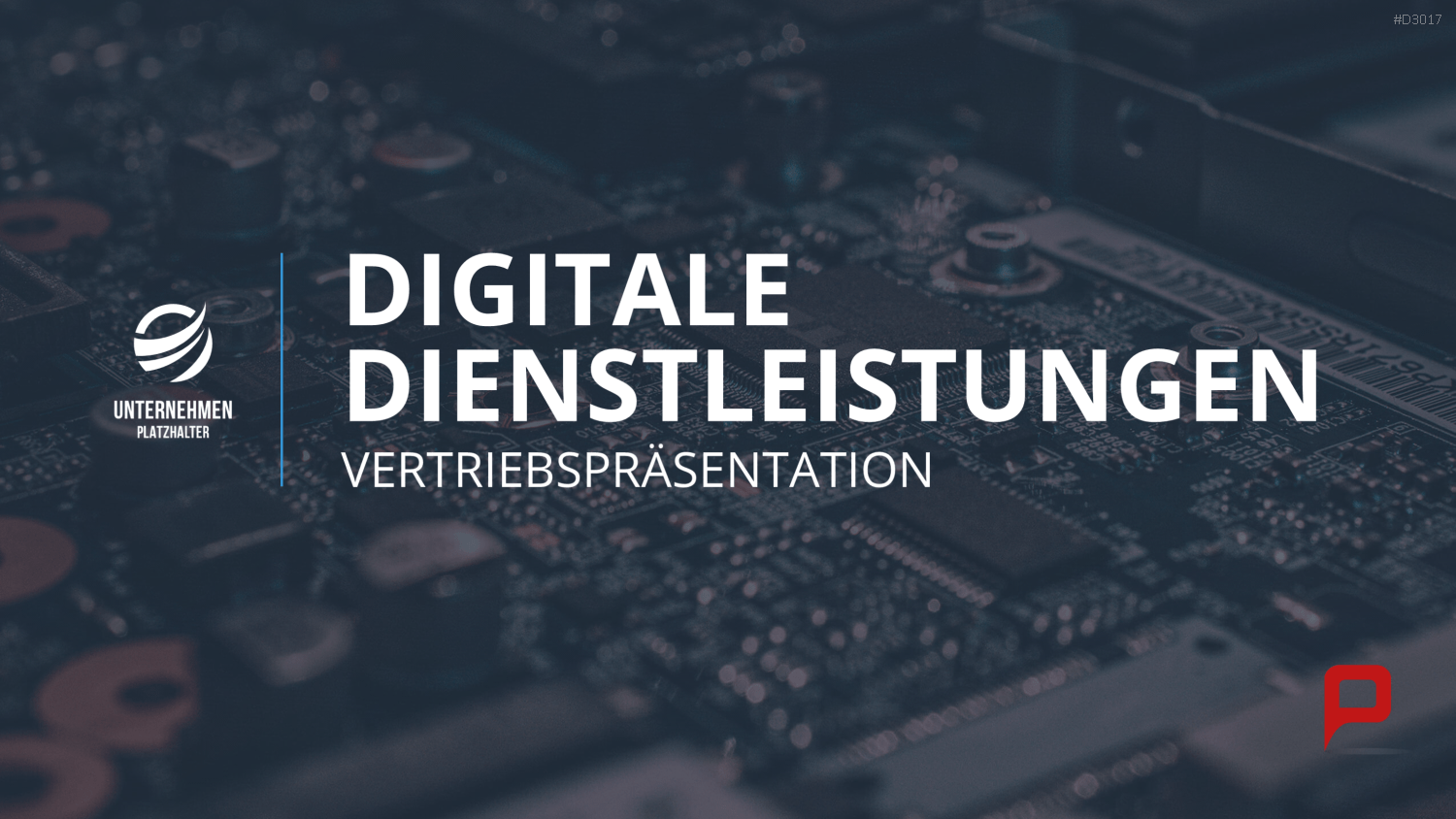 Vertriebspräsentation Digitale Dienstleistung PowerPoint-Vorlage