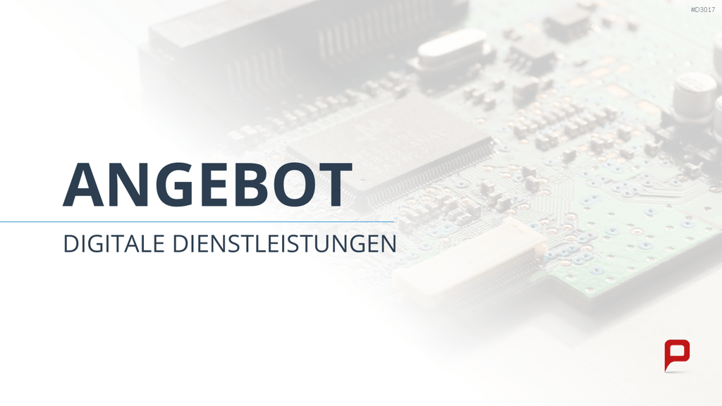 Vertriebspräsentation Digitale Dienstleistung PowerPoint-Vorlage