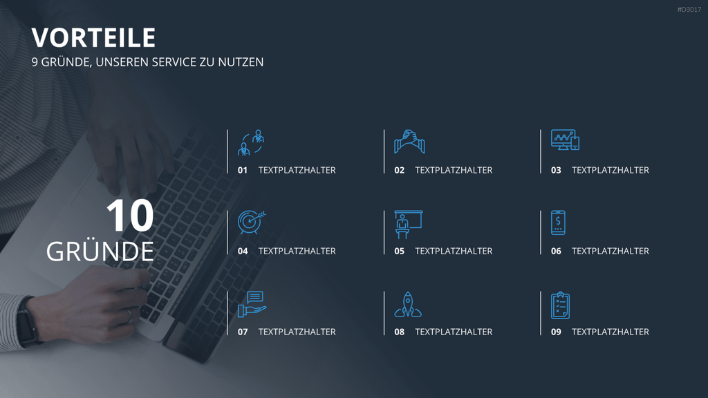 Vertriebspräsentation Digitale Dienstleistung PowerPoint-Vorlage