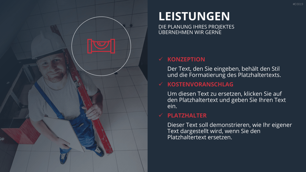 Vertriebspräsentation Handwerk PowerPoint-Vorlage
