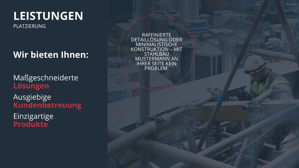 Vertriebspräsentation Handwerk PowerPoint-Vorlage