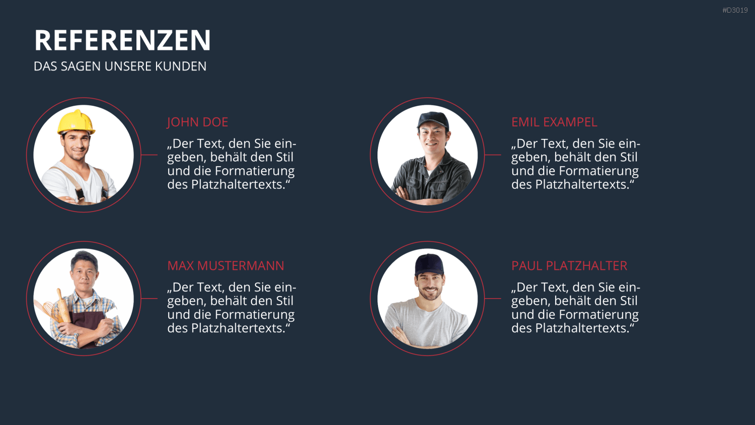 Vertriebspräsentation Handwerk PowerPoint-Vorlage