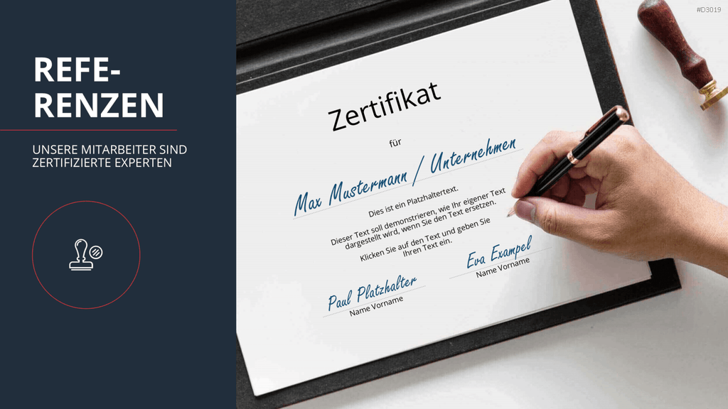 Vertriebspräsentation Handwerk PowerPoint-Vorlage