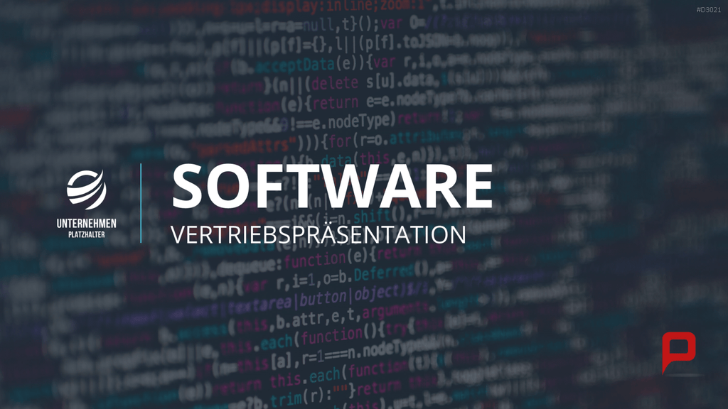Vertriebspräsentation Software PowerPoint-Vorlage