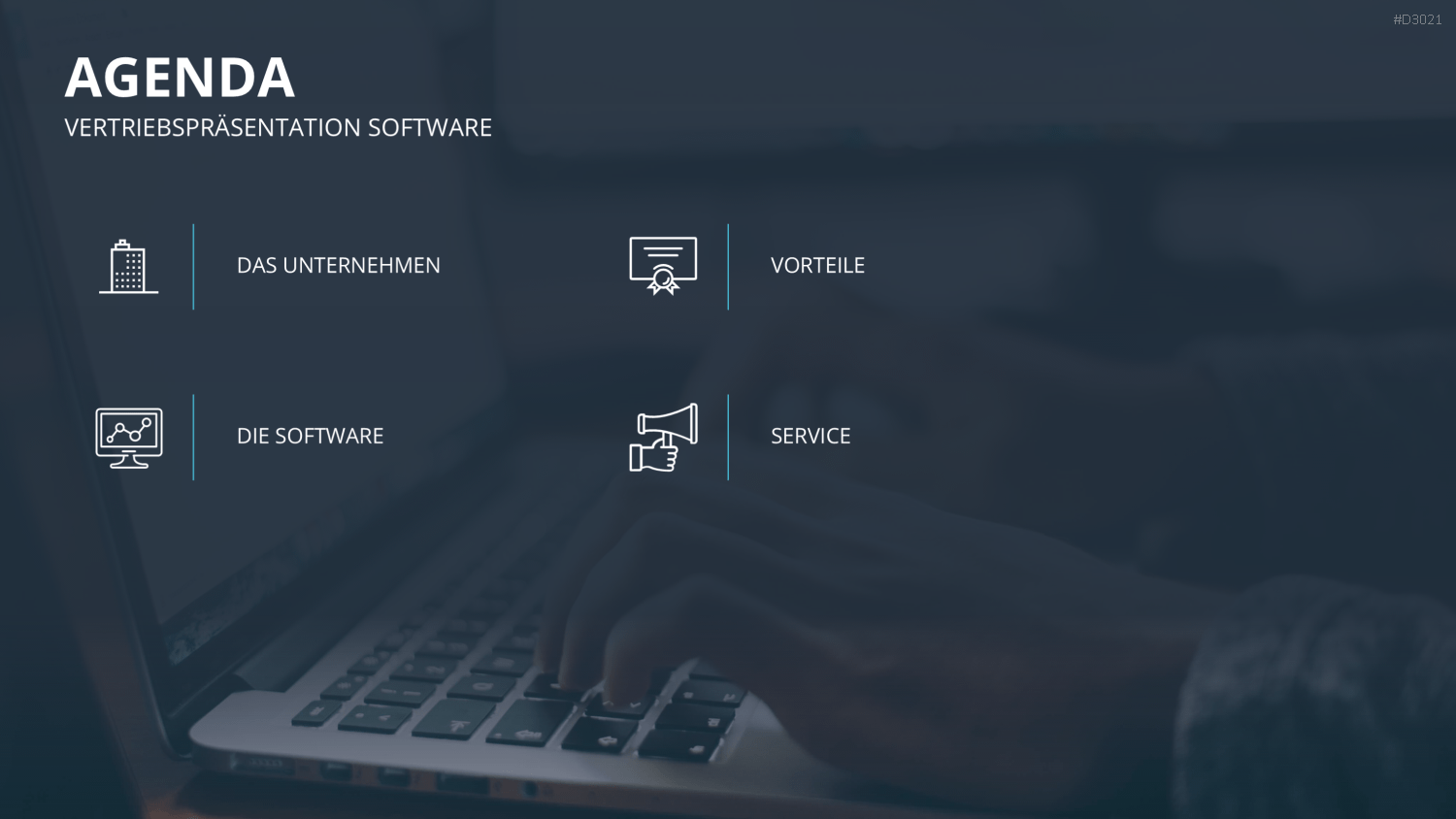 Vertriebspräsentation Software PowerPoint-Vorlage