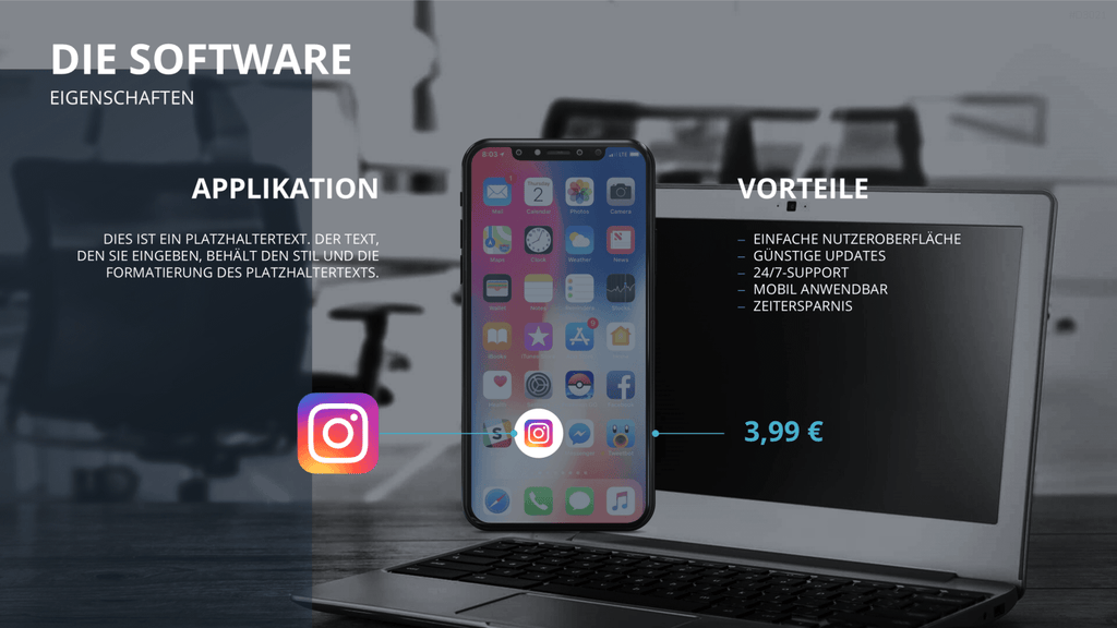 Vertriebspräsentation Software PowerPoint-Vorlage