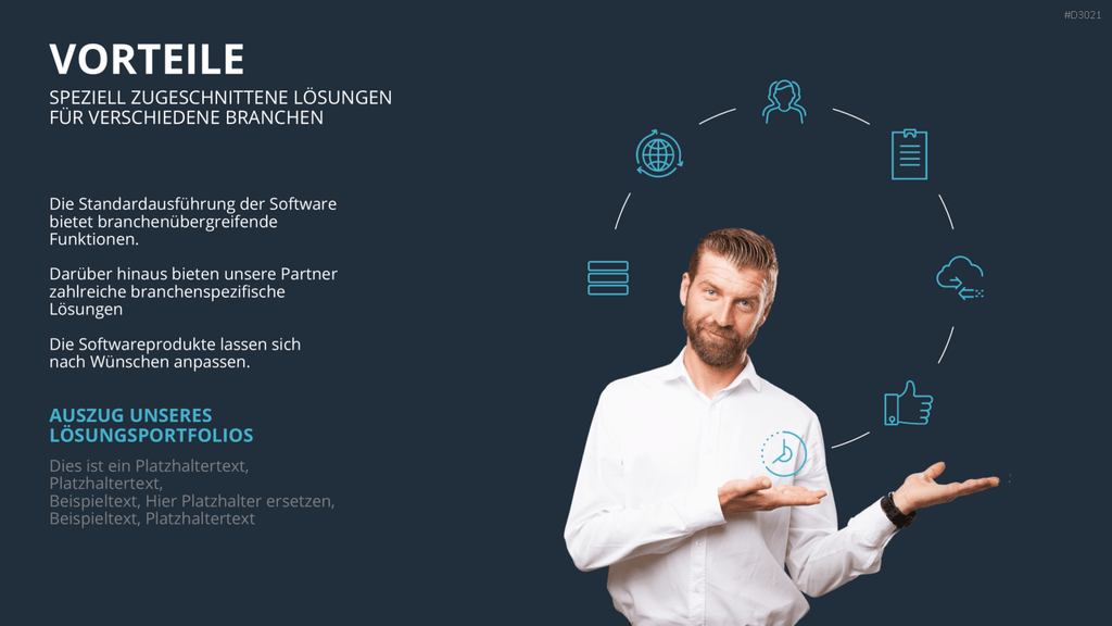 Vertriebspräsentation Software PowerPoint-Vorlage
