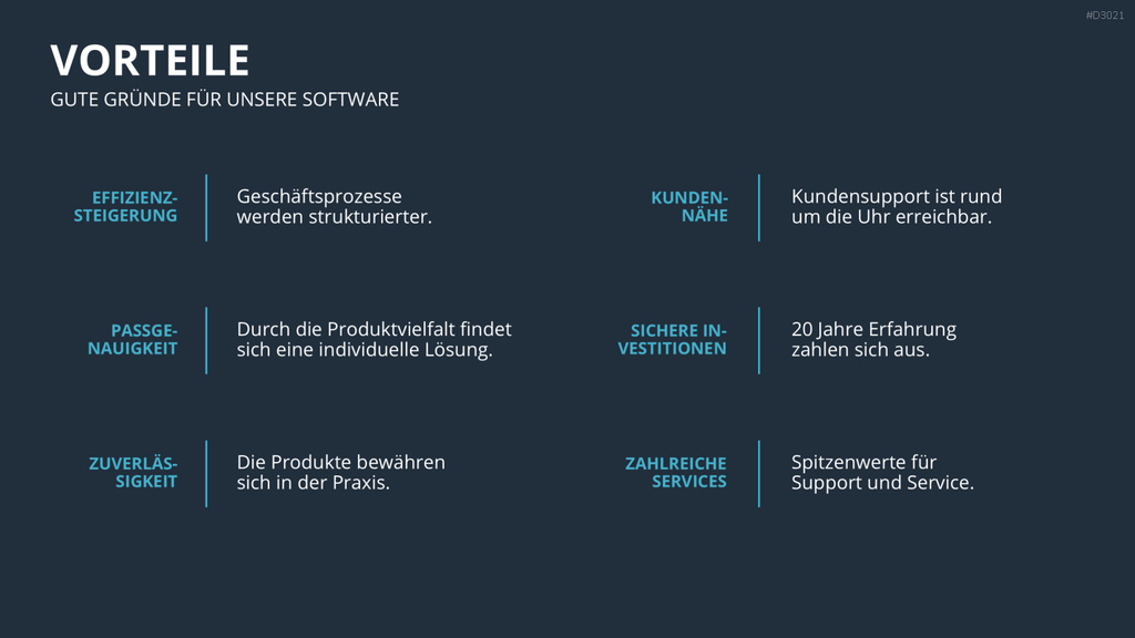 Vertriebspräsentation Software PowerPoint-Vorlage