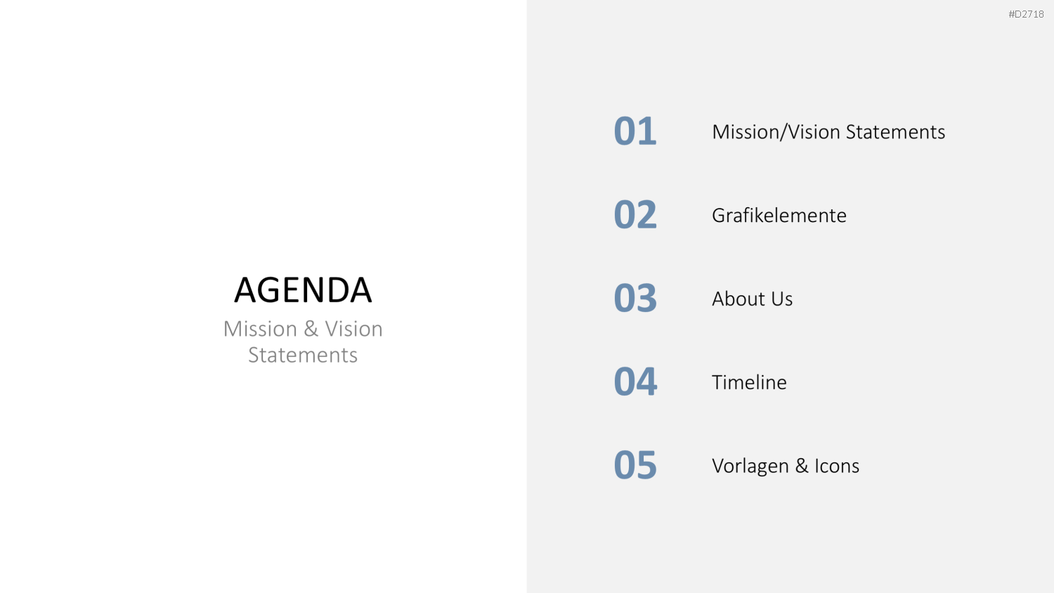 Vision & Mission Statements PowerPoint-Vorlage