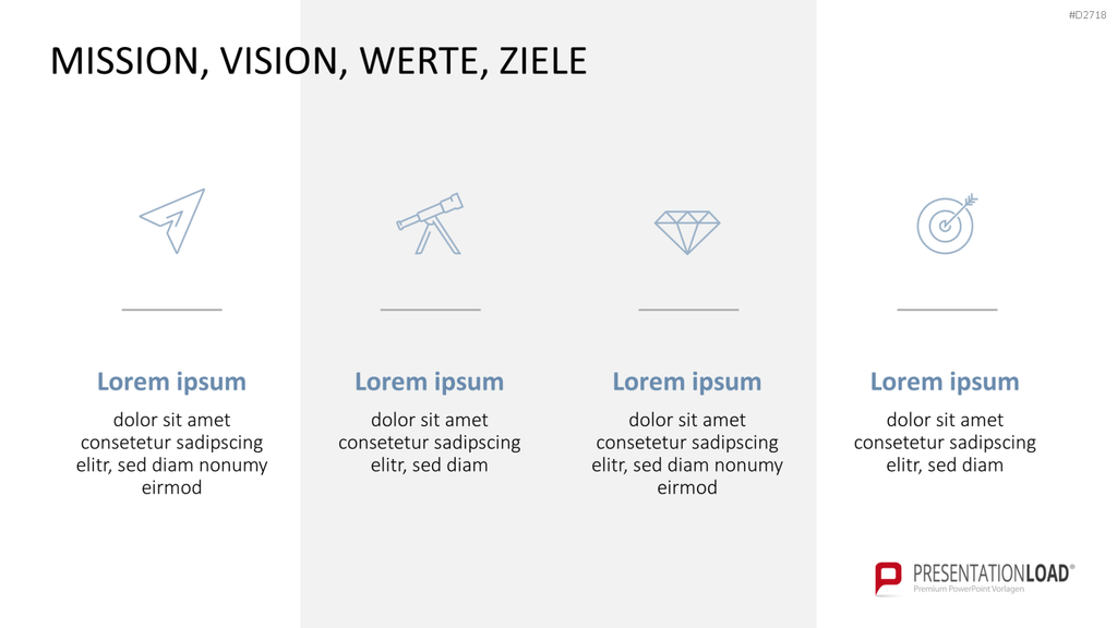 Vision & Mission Statements PowerPoint-Vorlage