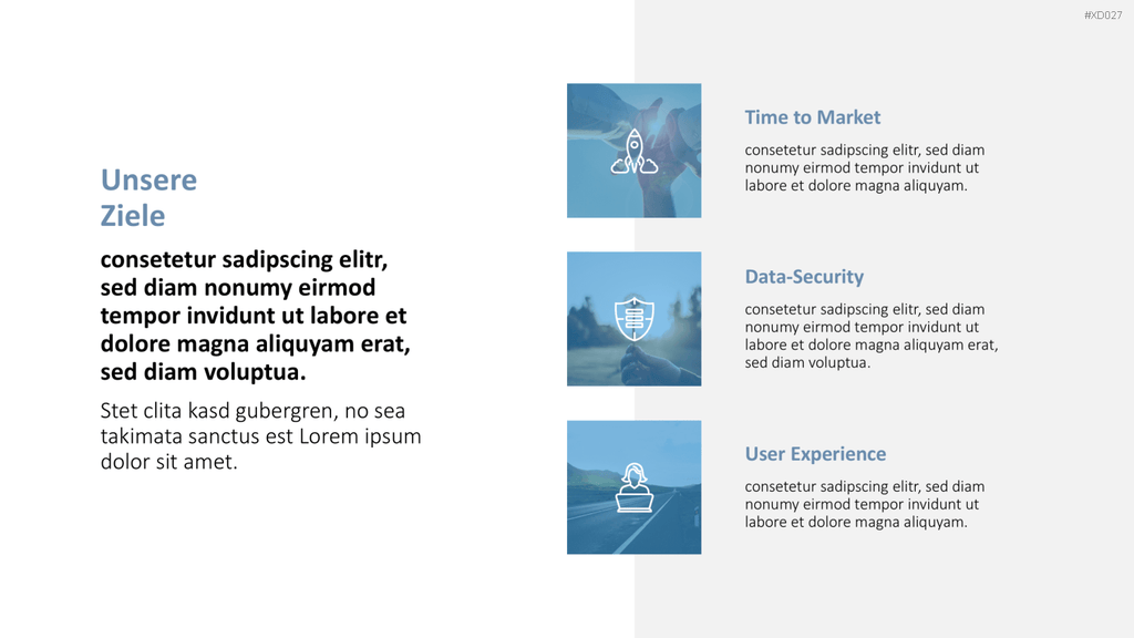 Vision, Mission, Werte-Bundle PowerPoint-Vorlage