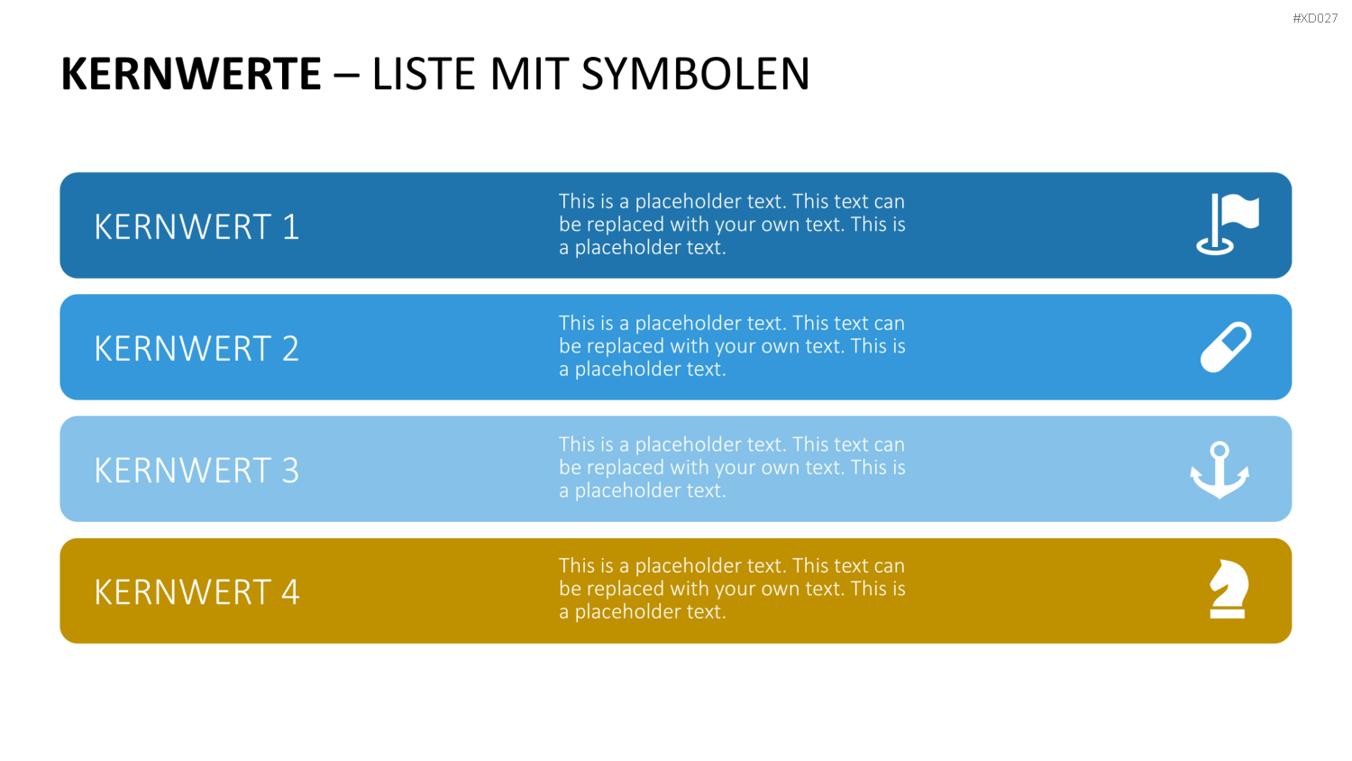 Vision, Mission, Werte-Bundle PowerPoint-Vorlage