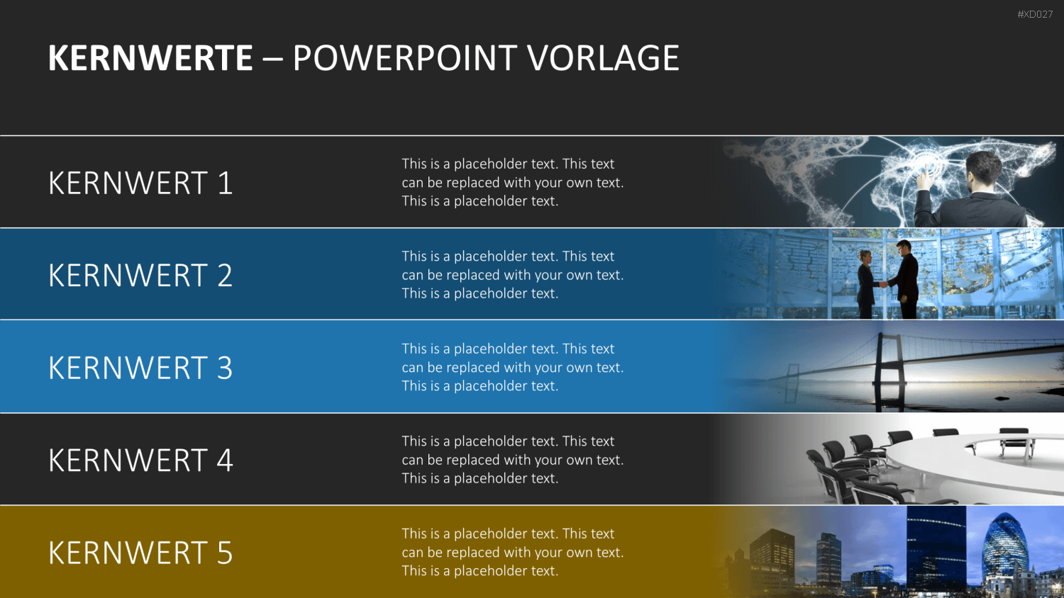 Vision, Mission, Werte-Bundle PowerPoint-Vorlage
