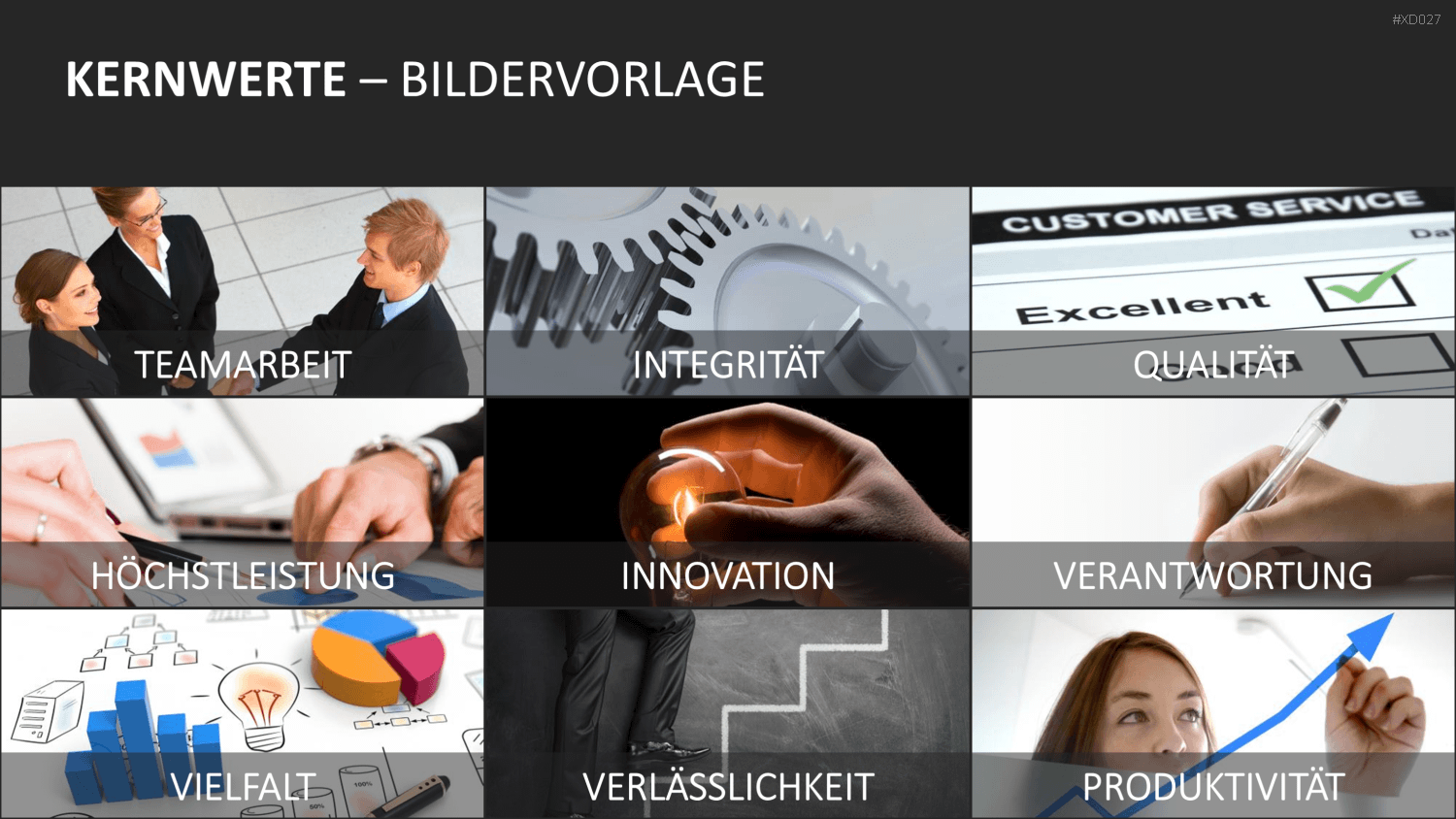 Vision, Mission, Werte-Bundle PowerPoint-Vorlage