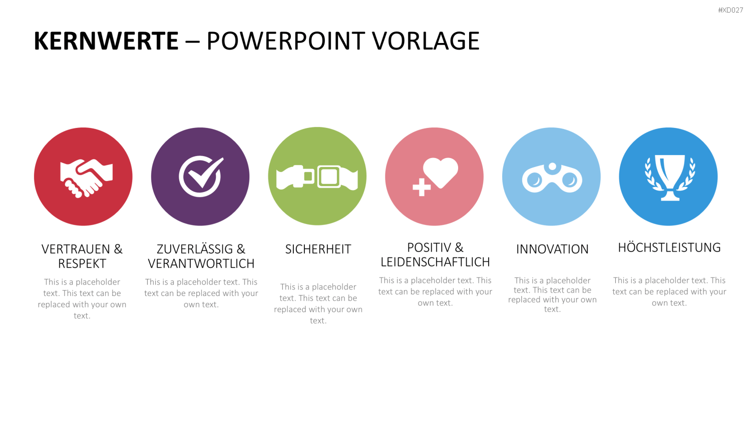Vision, Mission, Werte-Bundle PowerPoint-Vorlage