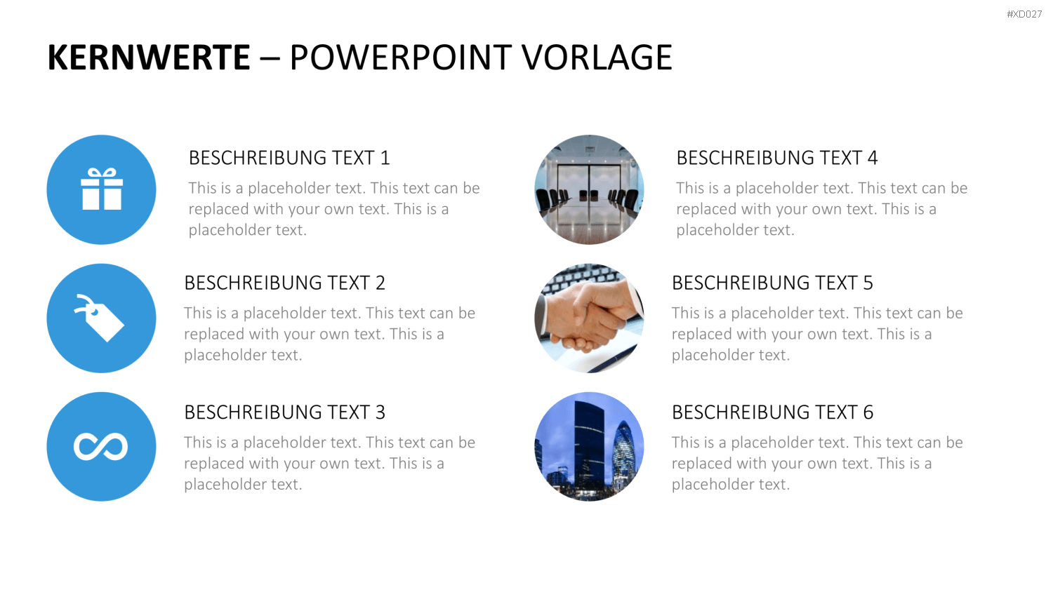 Vision, Mission, Werte-Bundle PowerPoint-Vorlage