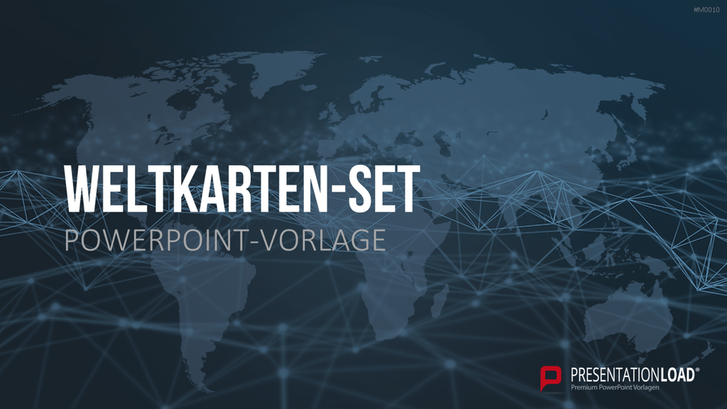 Weltkarte PowerPoint-Vorlage