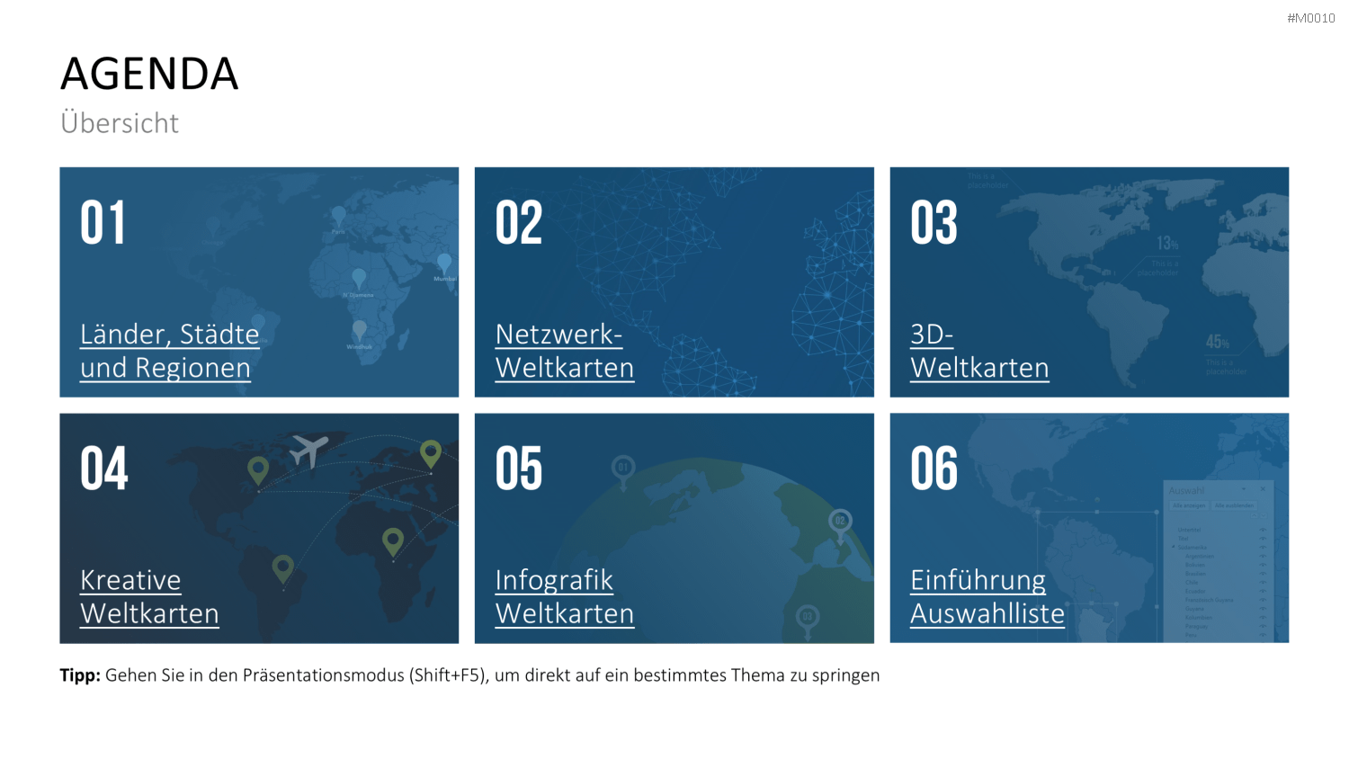 Weltkarte PowerPoint-Vorlage