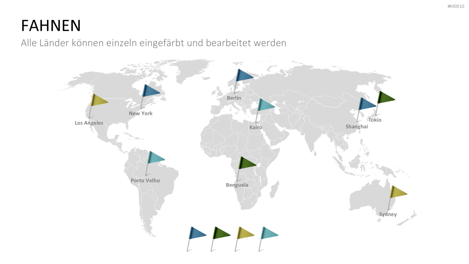 Weltkarte PowerPoint-Vorlage