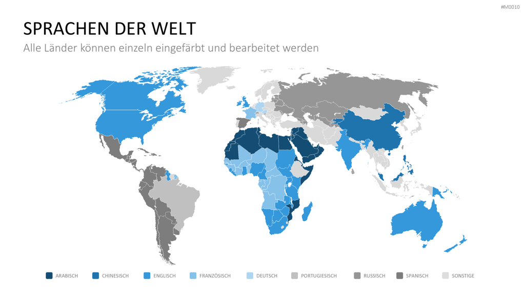 Weltkarte PowerPoint-Vorlage