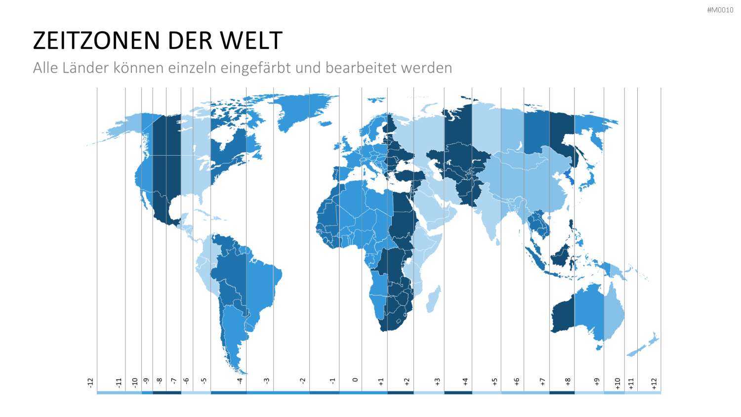 Weltkarte PowerPoint-Vorlage