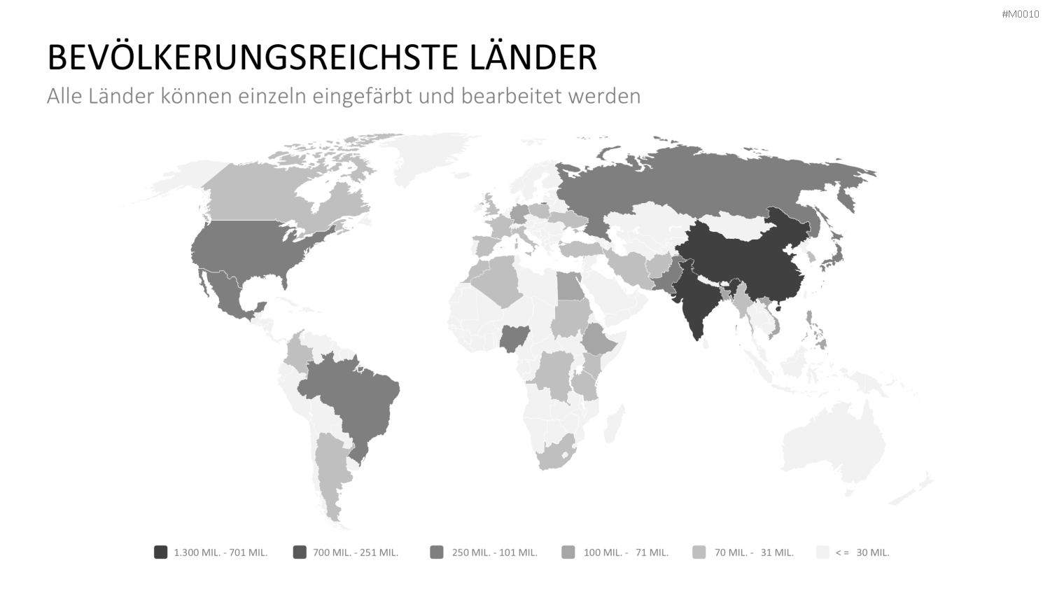 Weltkarte PowerPoint-Vorlage