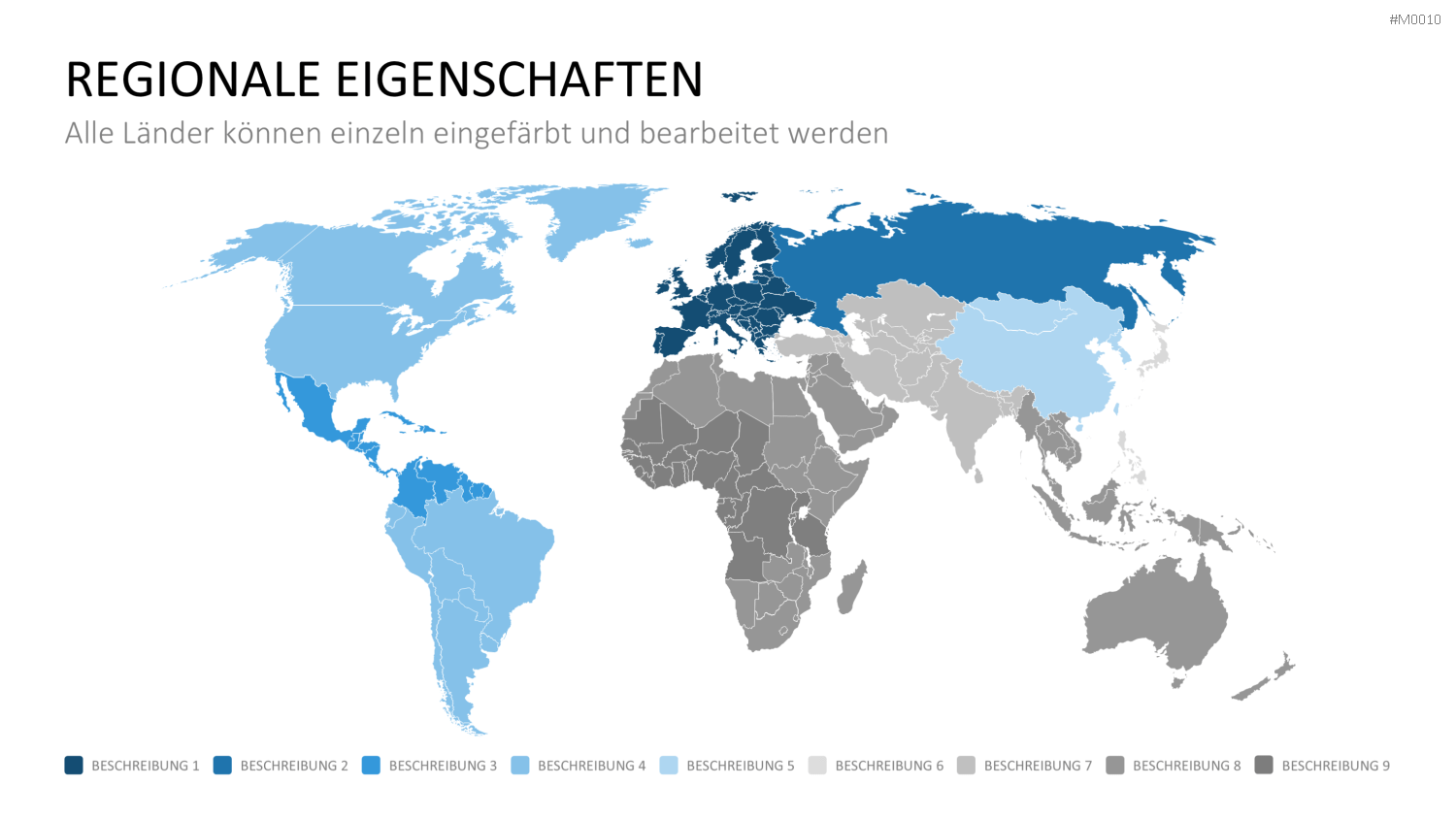 Weltkarte PowerPoint-Vorlage
