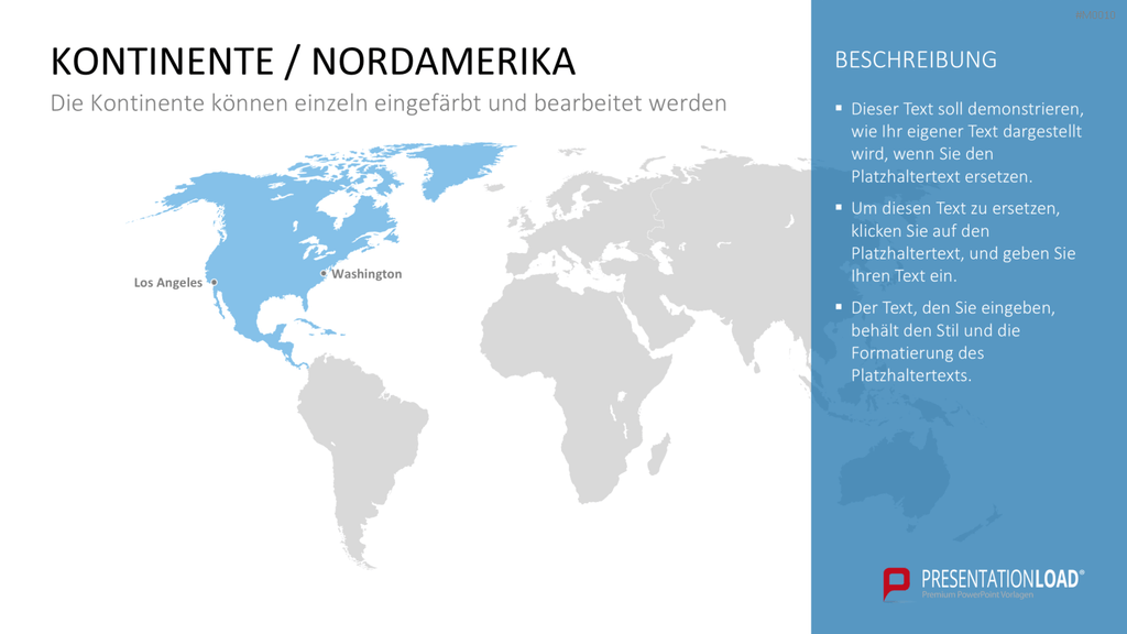 Weltkarte PowerPoint-Vorlage
