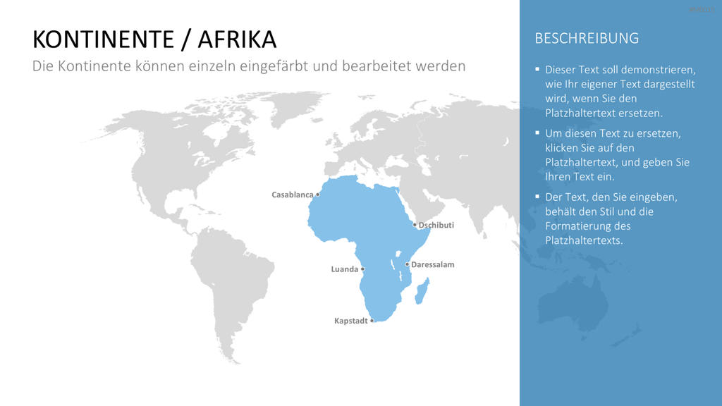 Weltkarte PowerPoint-Vorlage