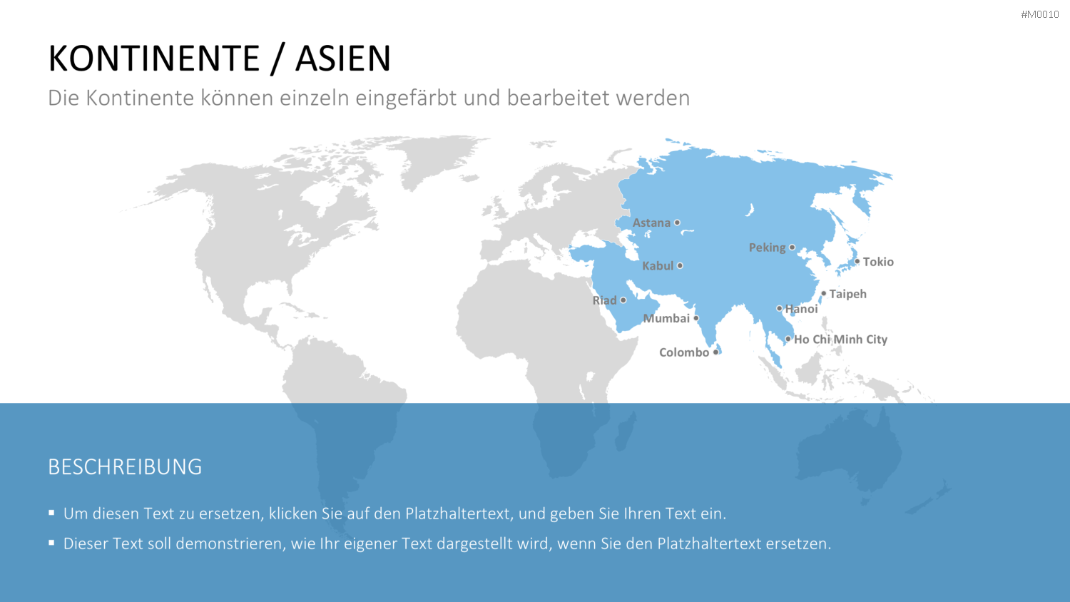 Weltkarte PowerPoint-Vorlage
