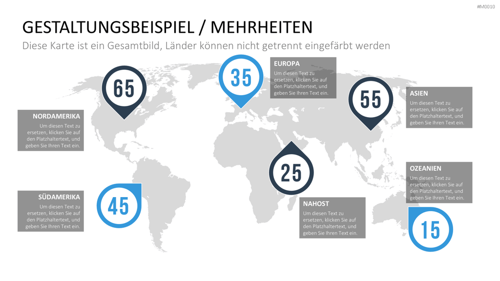 Weltkarte PowerPoint-Vorlage
