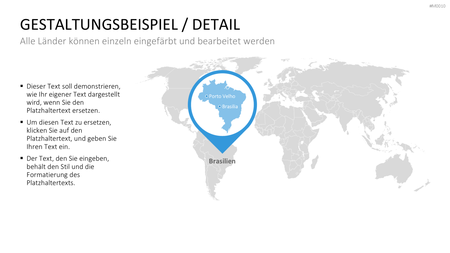Weltkarte PowerPoint-Vorlage