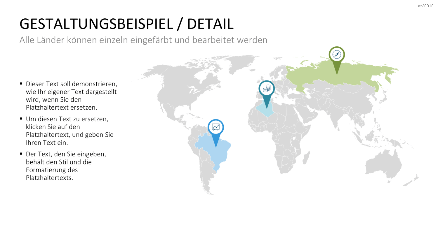 Weltkarte PowerPoint-Vorlage