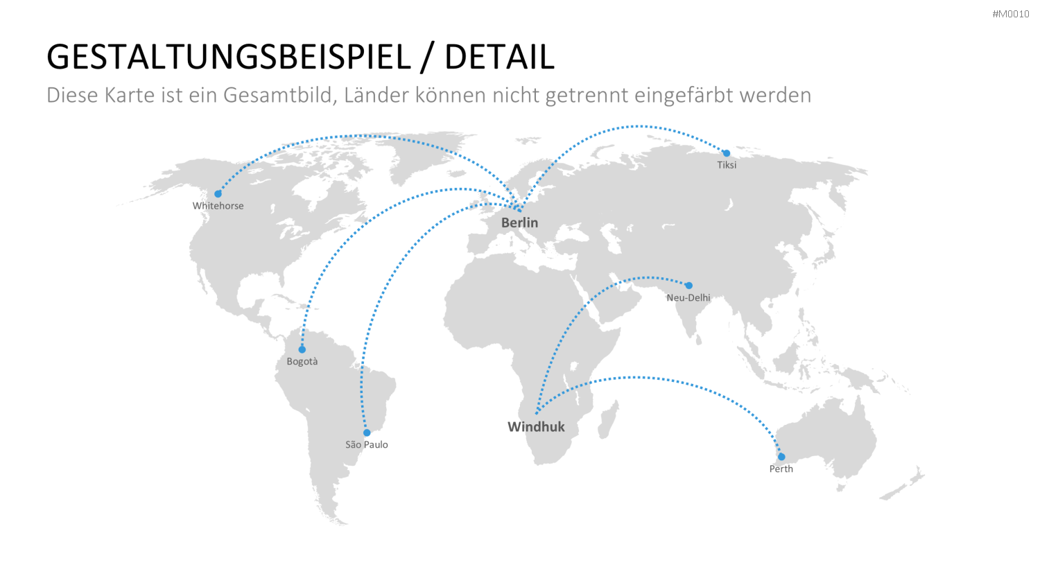 Weltkarte PowerPoint-Vorlage