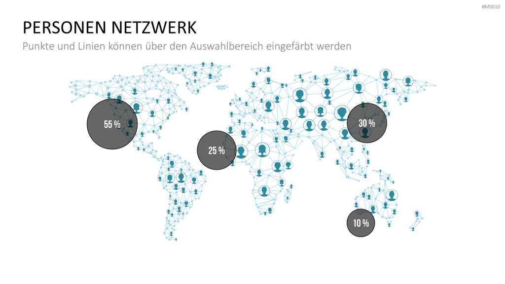 Weltkarte PowerPoint-Vorlage