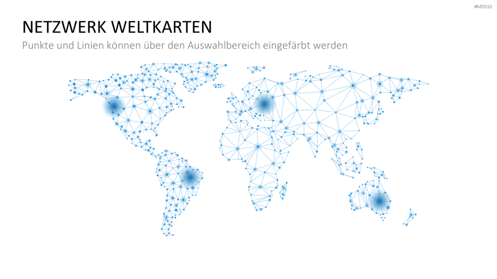 Weltkarte PowerPoint-Vorlage