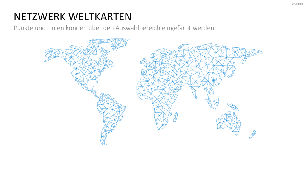 Weltkarte PowerPoint-Vorlage