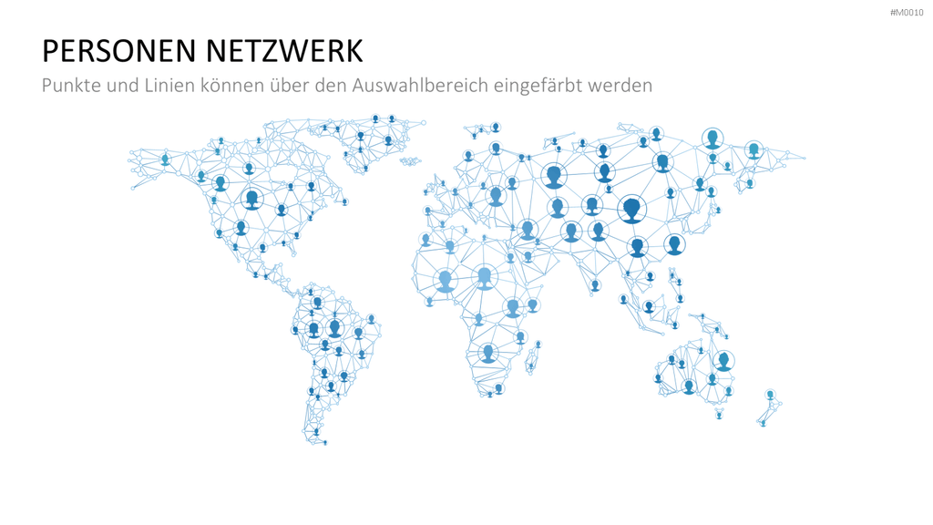 Weltkarte PowerPoint-Vorlage