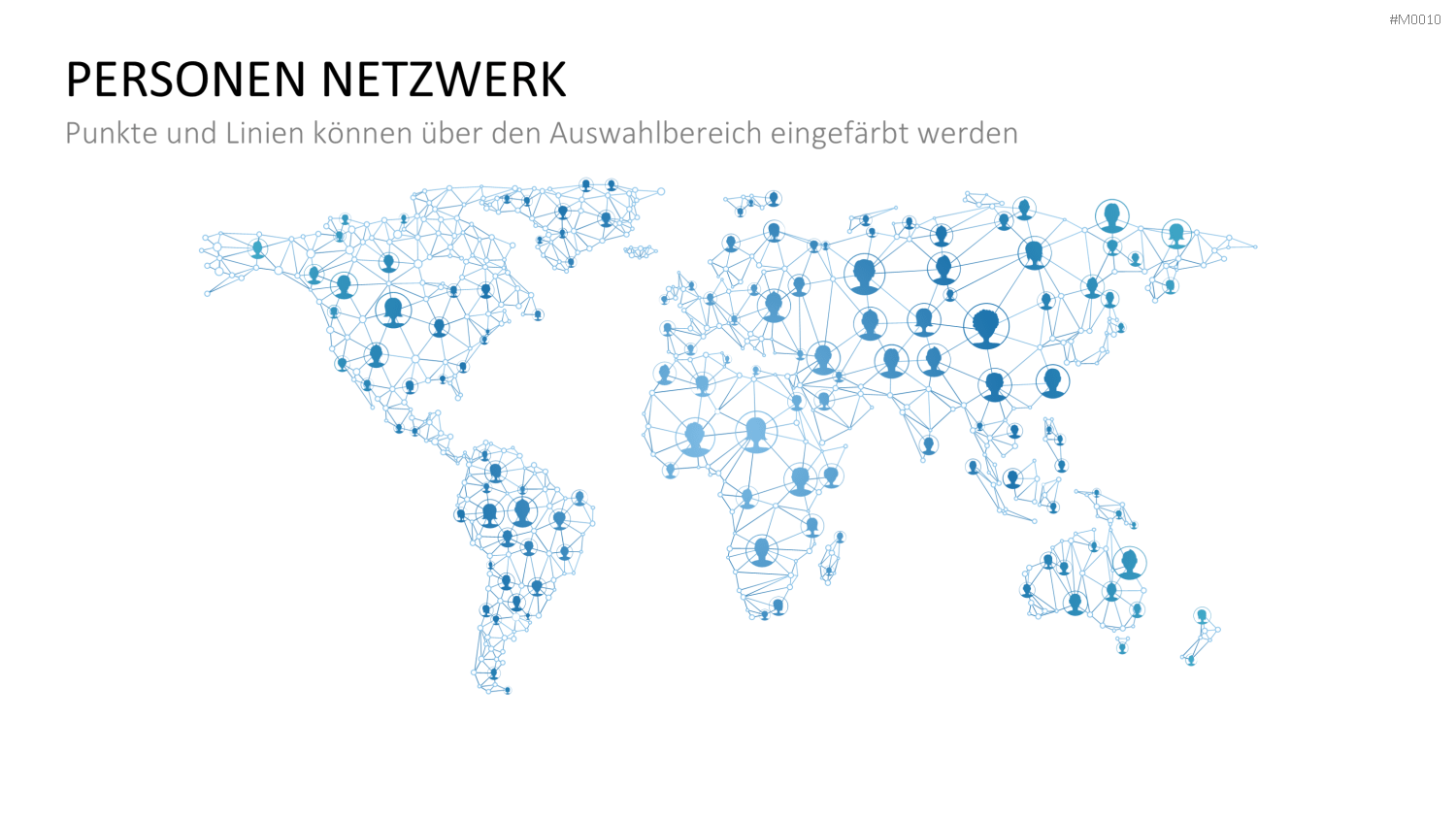Weltkarte PowerPoint-Vorlage