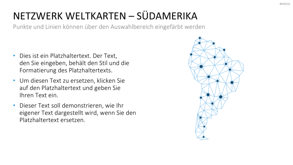 Weltkarte PowerPoint-Vorlage