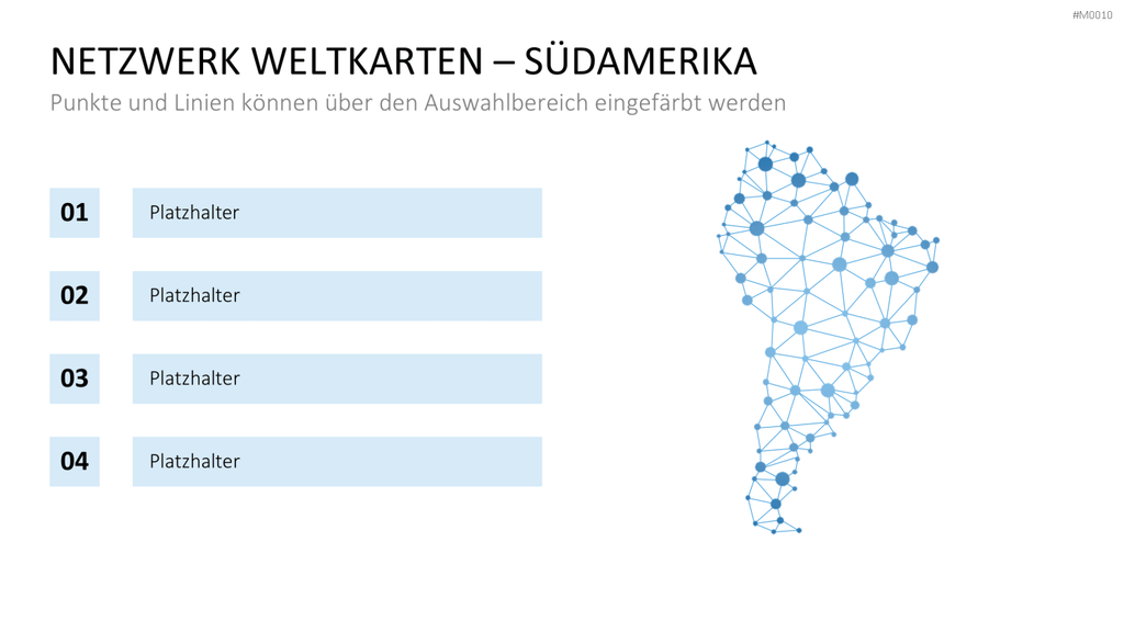 Weltkarte PowerPoint-Vorlage