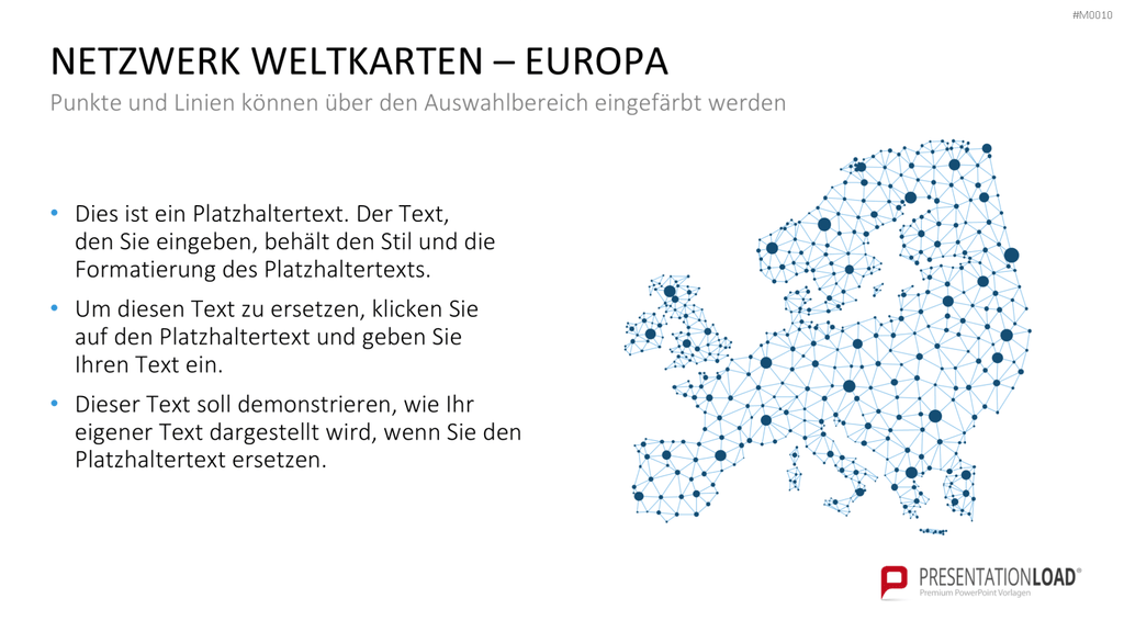 Weltkarte PowerPoint-Vorlage