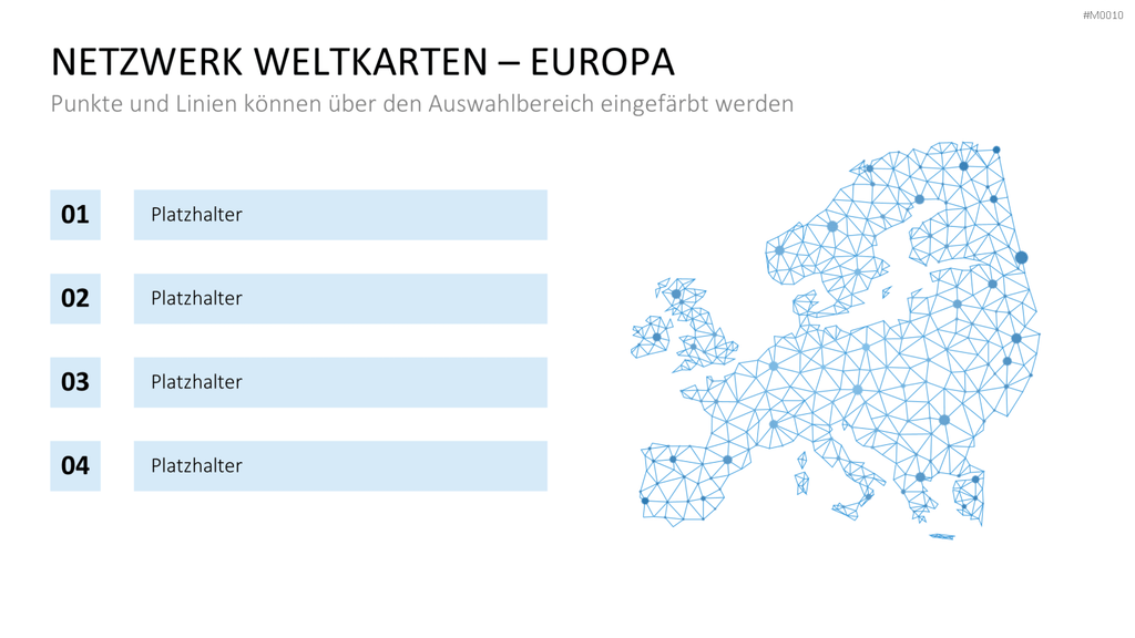 Weltkarte PowerPoint-Vorlage