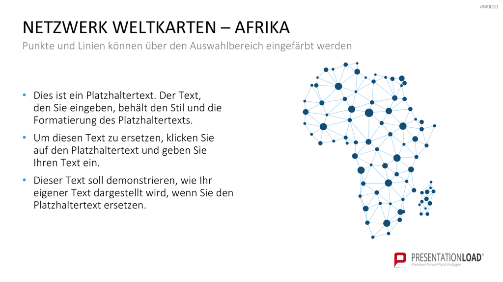 Weltkarte PowerPoint-Vorlage