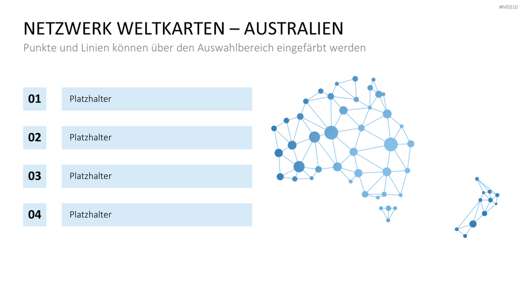 Weltkarte PowerPoint-Vorlage