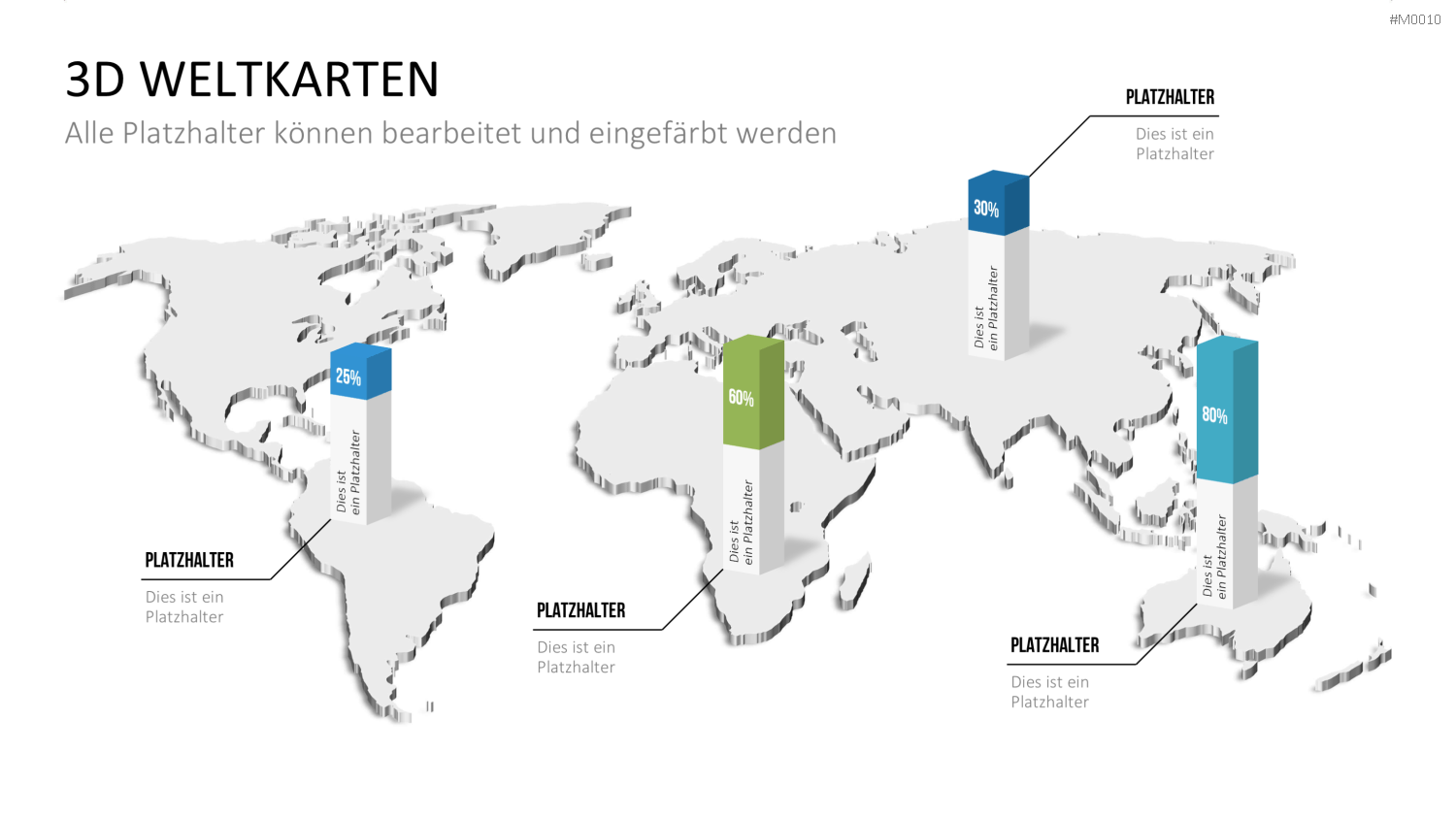 Weltkarte PowerPoint-Vorlage
