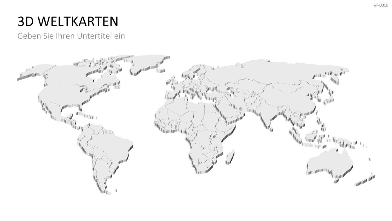 Weltkarte PowerPoint-Vorlage
