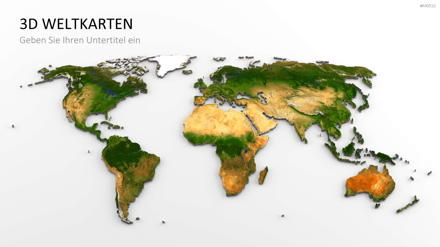 Weltkarte PowerPoint-Vorlage