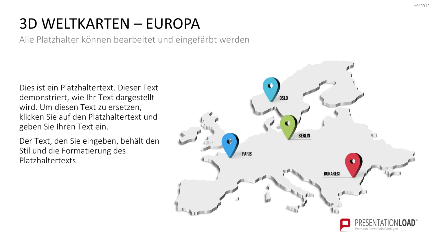 Weltkarte PowerPoint-Vorlage